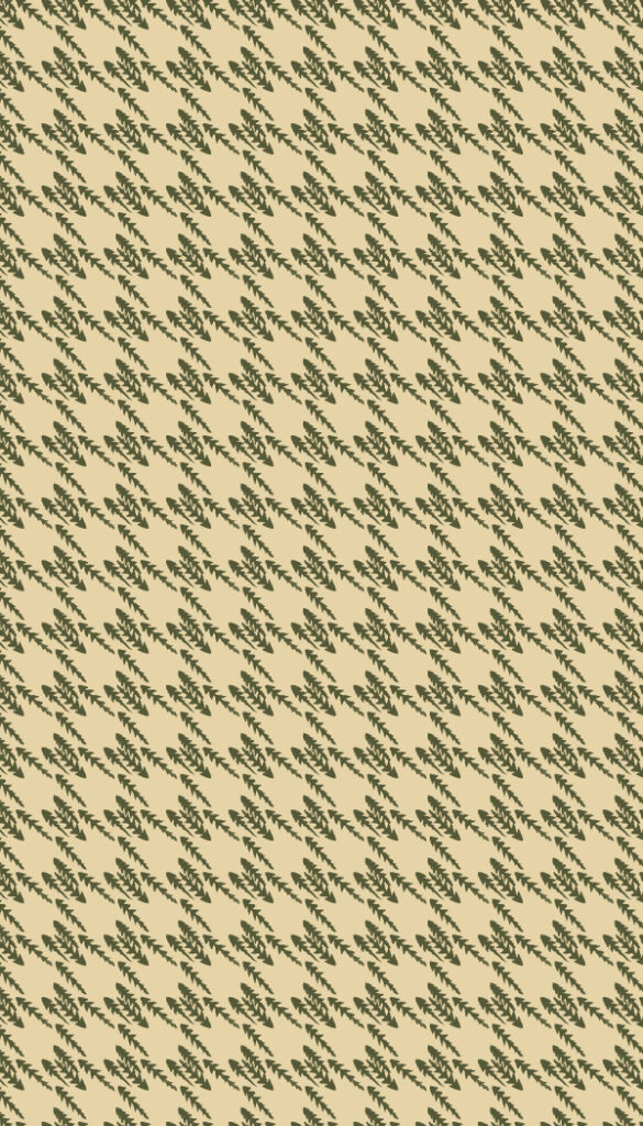 Houndstooth made from Dandelion Leaves