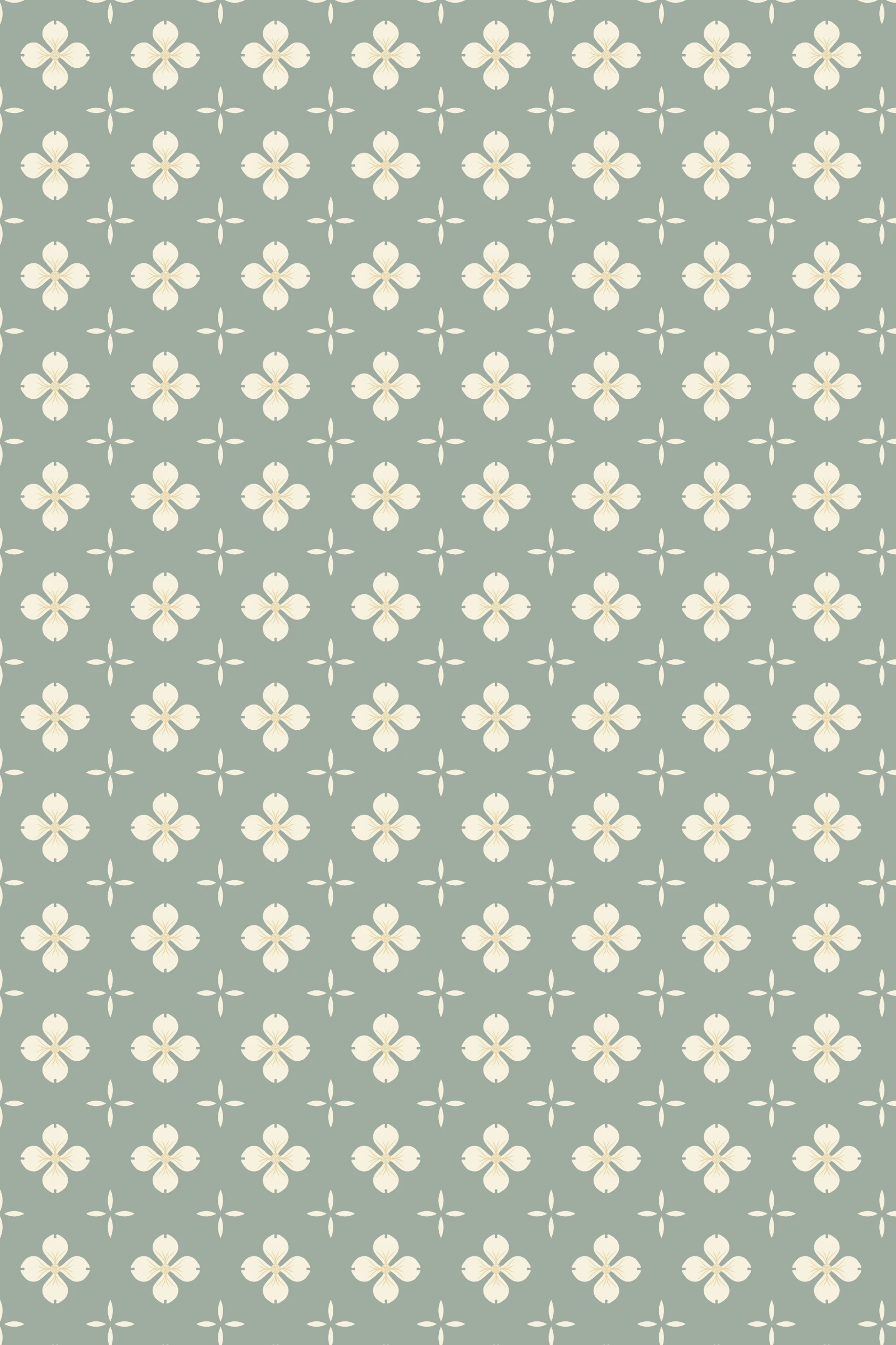 "Dogwood Blossom Quatrefoil" from "Under the Dogwood Tree Collection"